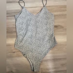Gaze bodysuit, in leopard print